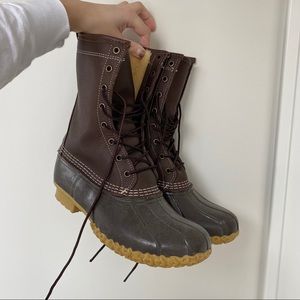 L.L. bean boots with shearling lining